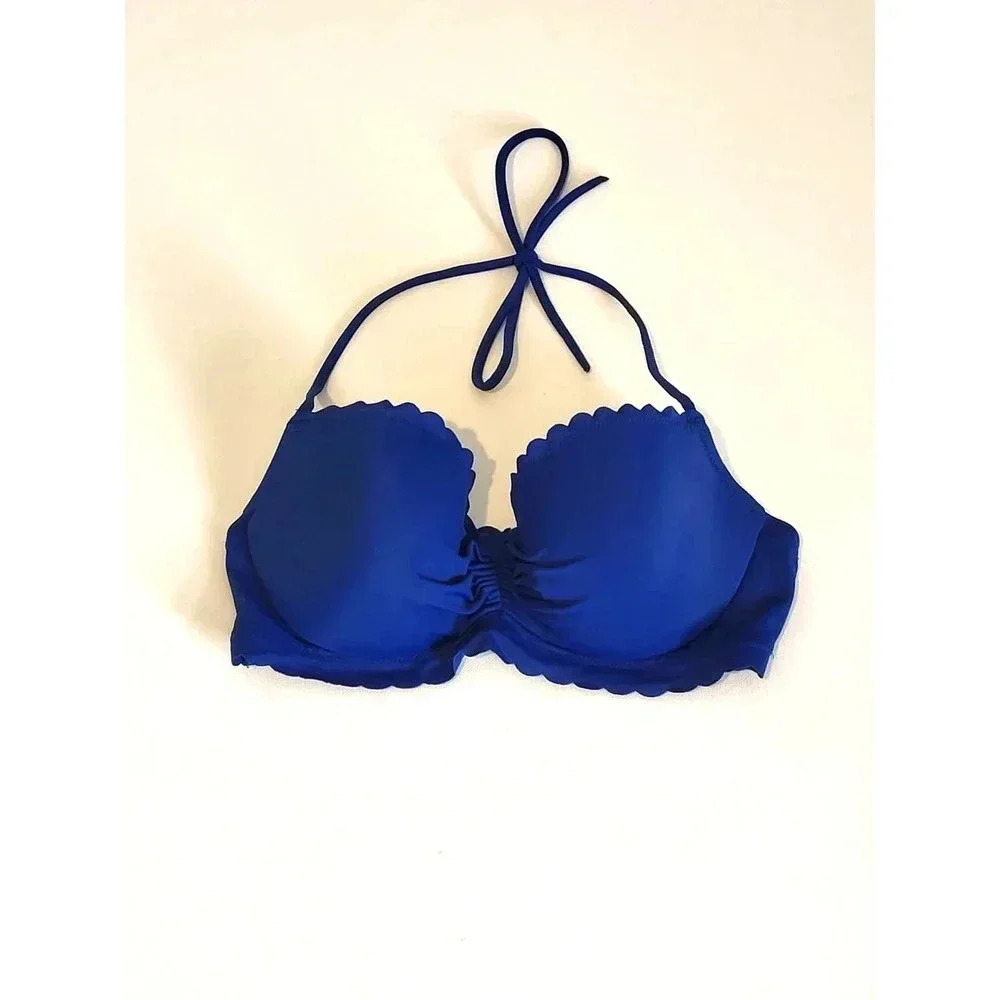 Victoria's Secret‎ Royal Blue Scallop Bikini Top
